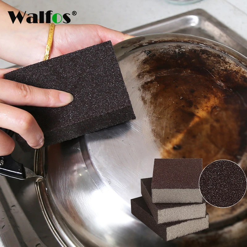 WALFOS, 1 шт., портативная Карборундовая волшебная губка, щетка, ластик, кухонные аксессуары, для мытья ванной комнаты, чистящее средство, губка