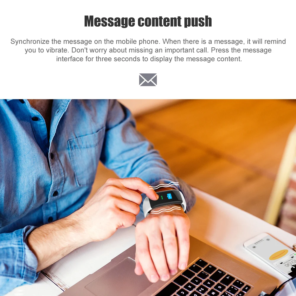 V66 Смарт часы браслет монитор сердечного ритма IP67 водонепроницаемые фитнес