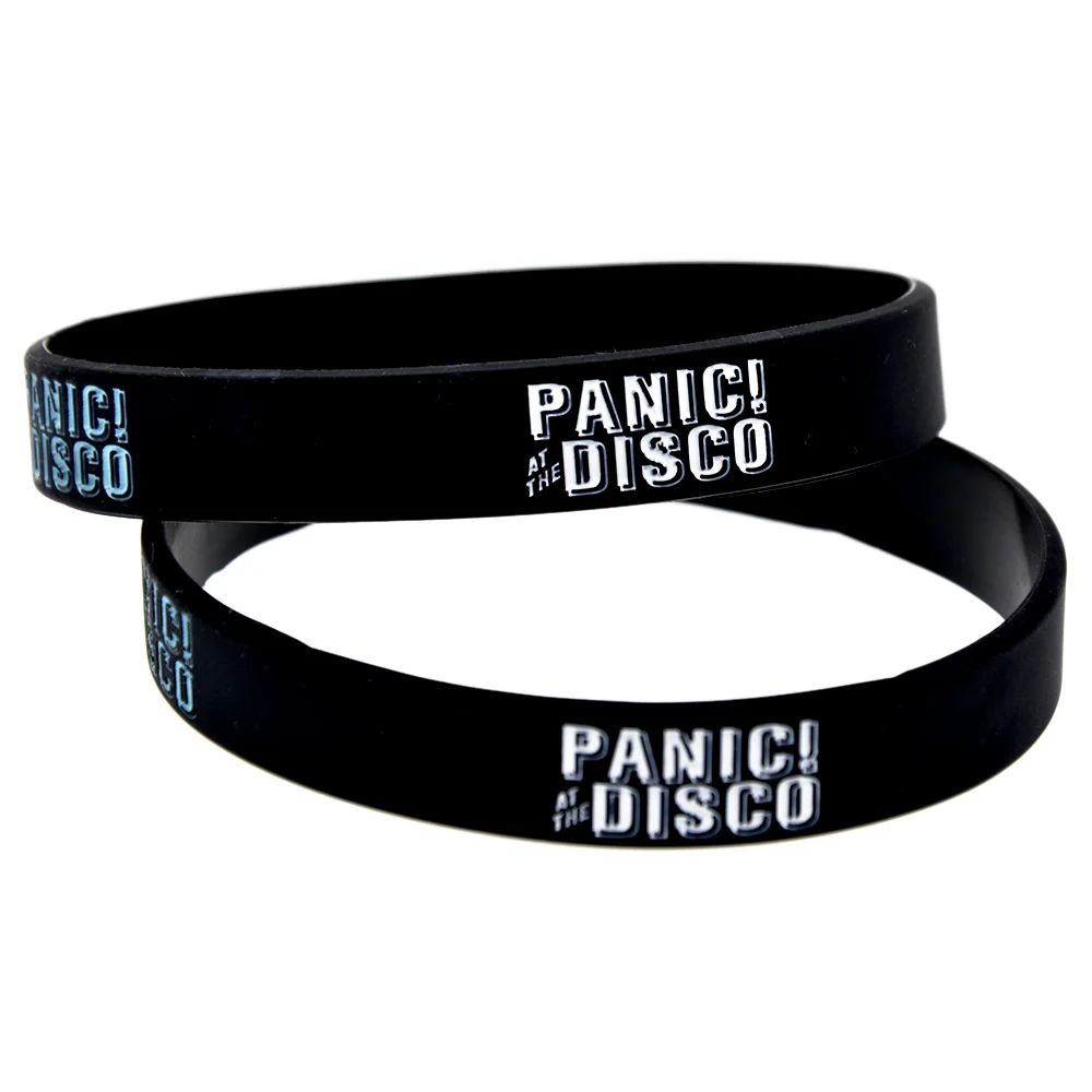 1 шт. Panic! at the Disco силиконовый браслет 1/2 Inch бумага для плоттеров с Музыкальный