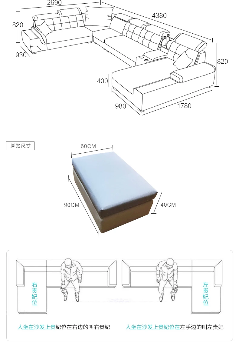 Easyliving 2019 Новый тканевый диван домашняя секция мебель для дома гостиной простой