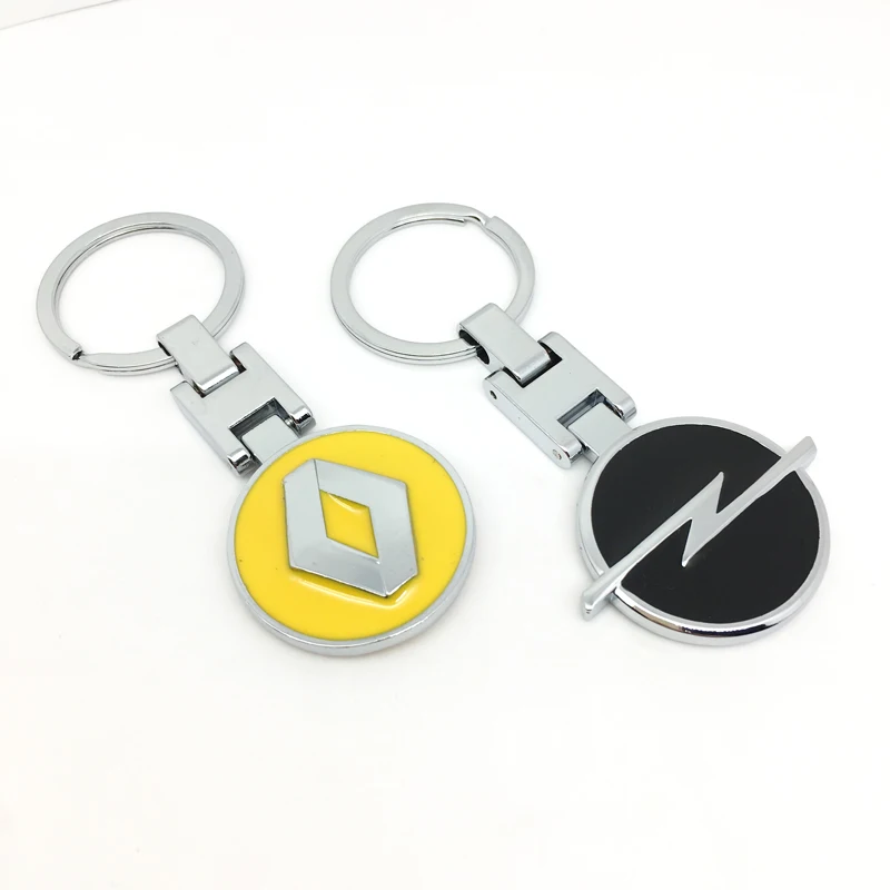 Металлический брелок FTDF 3D для Renault Opel Ford Kia Audi HONDA Skoda Nissan BMW Peugeot Bens Hyundai эмблема