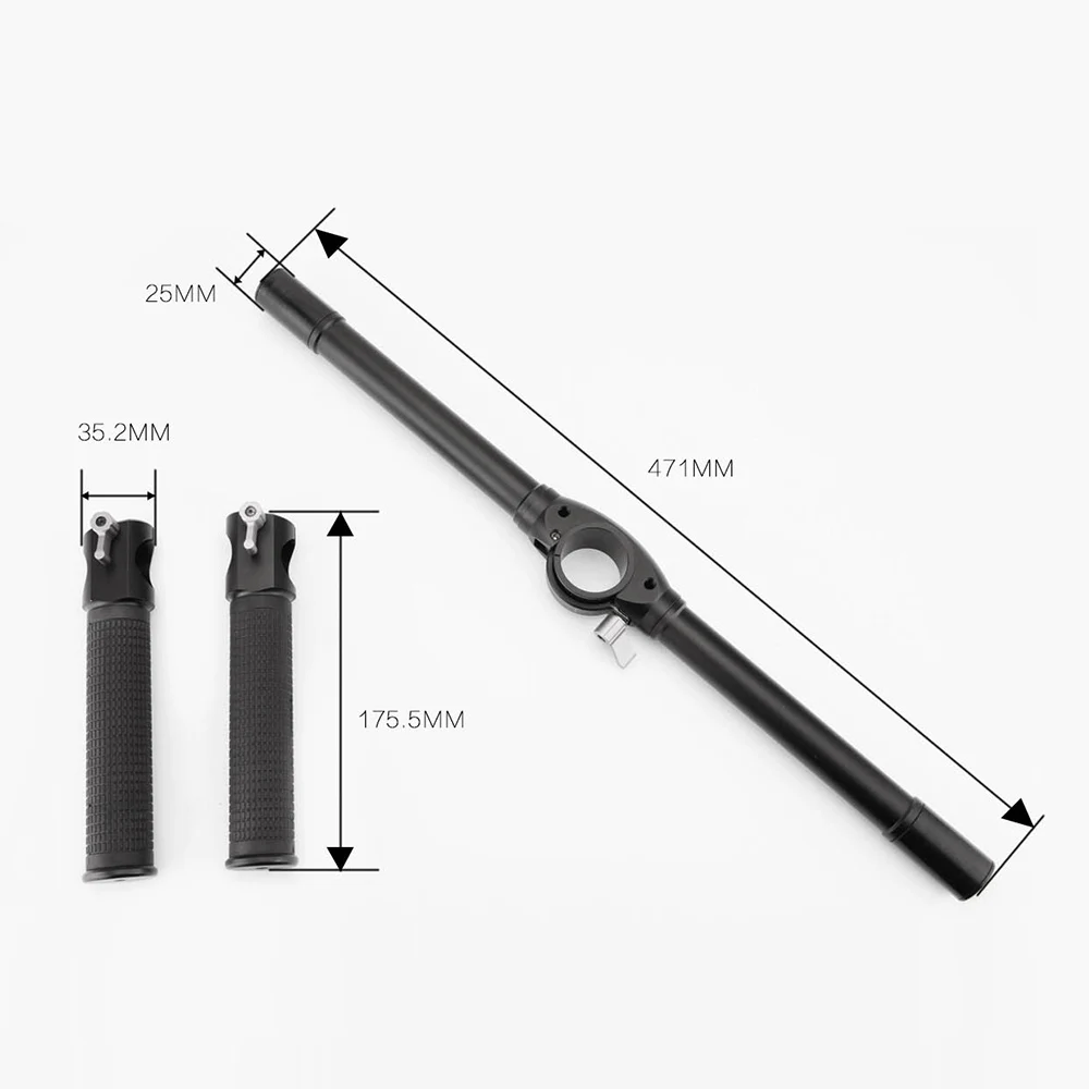 ZHIYUN Origina алюминиевый карданный двойной ручкой, расширенная рукоятка для гладкой 3/кран Плюс/кран V2/кран м ручной карданный