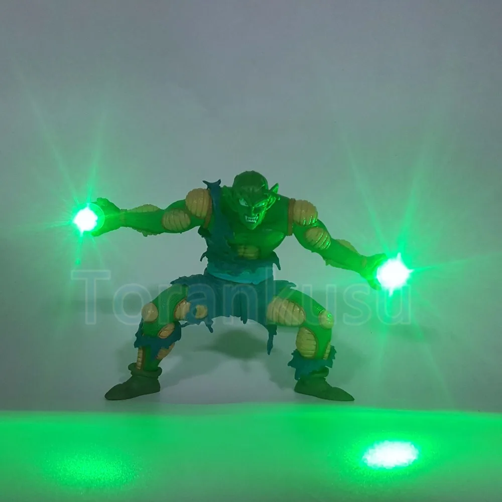 Dragon Ball Z фигурку пикколо зеленый лазерный луч Cannon светодиодный DIY Дисплей игрушка