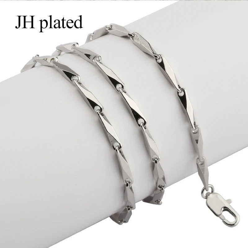 Модные серебряные ожерелья JHplated ширина 50 см модное ожерелье разных вариантов