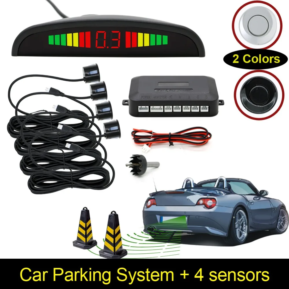 

Car Video Parking Sensor Reverse Backup Radar Assistance, Auto parking Monitor Digital Display and Step-up Alarm Video radar