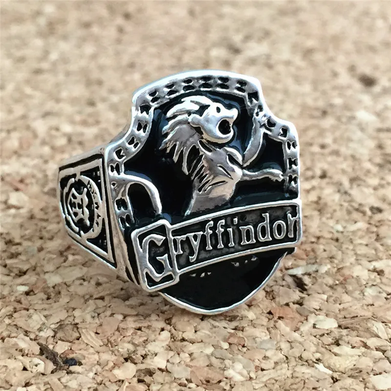 

FANTASY UNIVERSE Movie HP Charm Ring Tiger Pattern Antique Brass Metal Jewelry Women/Boy Gift