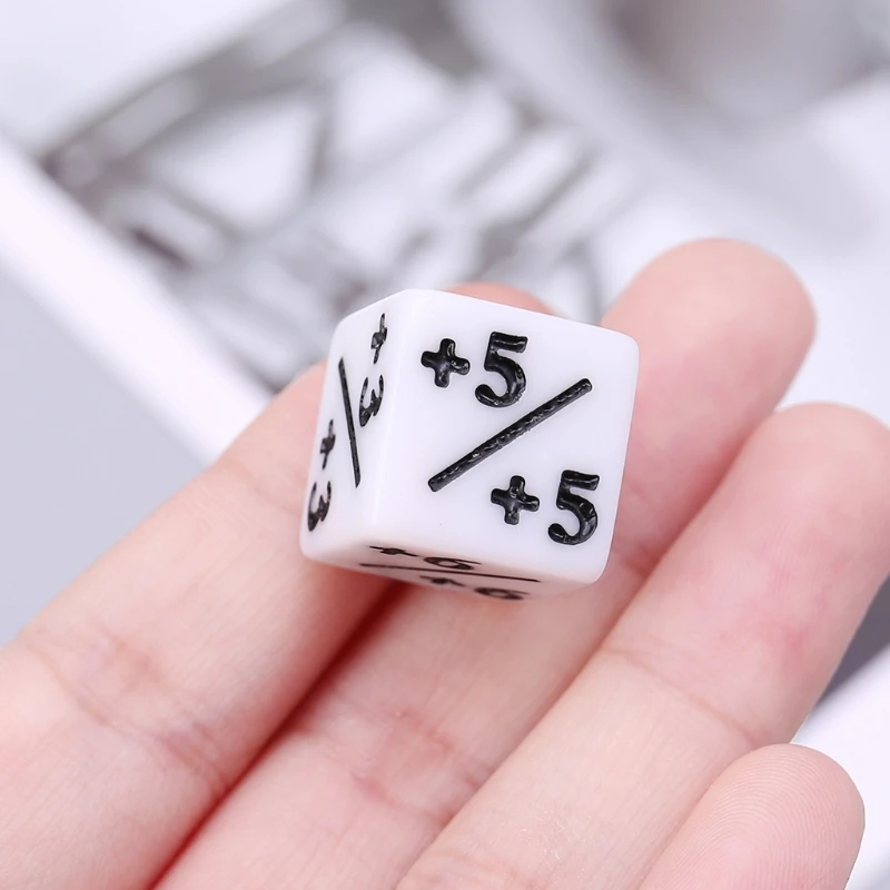 10 шт./компл. математическая фракция игральные кости шесть сторонних D6 акриловые