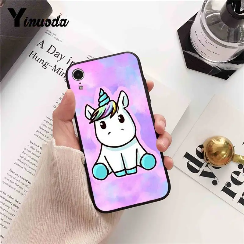 Yinuoda Радужный телефон с единорогом чехол для iPhone 8 7 6 6S 6Plus X XS MAX 5 5S SE XR 10 11 pro max |