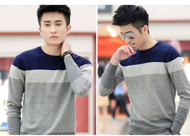 Мужской свитер сезона осень-зима 2020 качественная трикотажная одежда в стиле