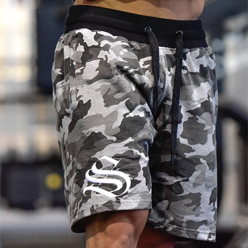 2019 Новая мода Для мужчин спортивные вытаскивание шорты брюки Бодибилдинг штаны Фитнес короткие Jogger