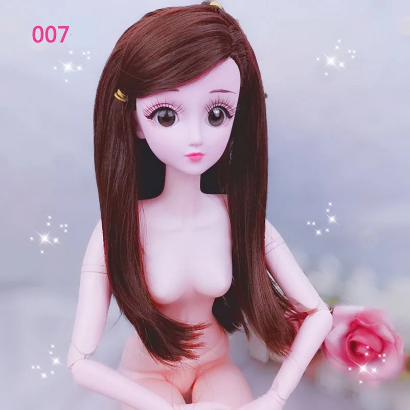 60 см 1/3 BJD кукла игрушка 4D глаза ресницы Обнаженная музыка тело с одеждой обувь