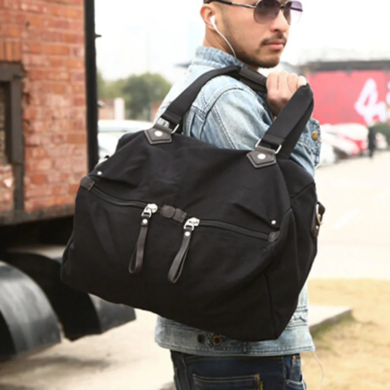 Большие холщовые сумки на плечо в повседневном стиле для женщин и мужчин класса