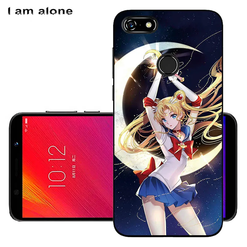 Чехлы для телефонов I am alone для lenovo A5, 5,45 дюймов, модные чехлы из мягкого ТПУ для мобильных телефонов, милые цветные цветочные чехлы для мобильных телефонов - Цвет: Black TPU R25