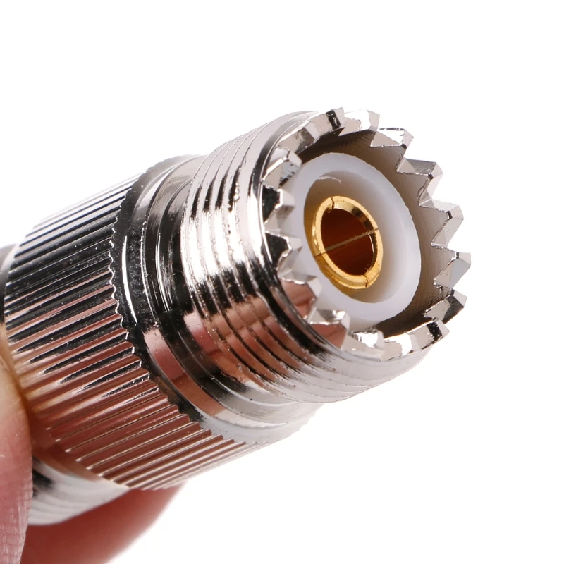 UHF PL 259 SO 239 Female To Jack прямой коннектор RF Adapter Nickel|Соединители| |