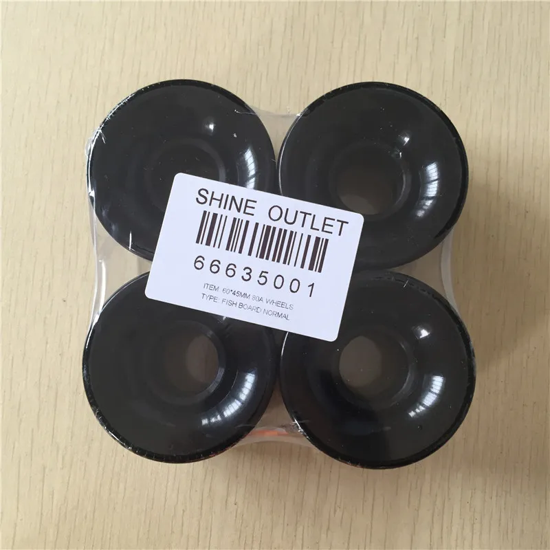 4 шт./компл. 60x45 мм Пустой Лонгборд скейтборд колеса 80A фрукты сплошной цвет ПУ