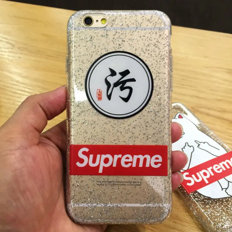 10 шт./лот Марка Дизайн Кроссовера Shine Silver Glitter Ясно Мягкий Тощий Чехол Для iphone 6/6 s 6