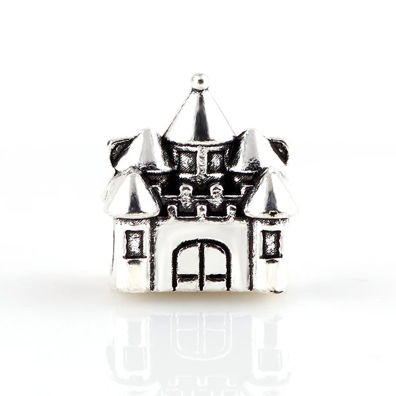 10 шт. много старинного серебра покрытые бусинами из сплава милое рукоделие