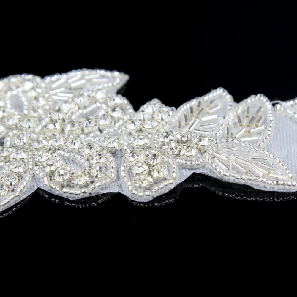 1 ярд 6 см ширина Блестящий горный хрусталь Аппликация Прозрачный кристалл