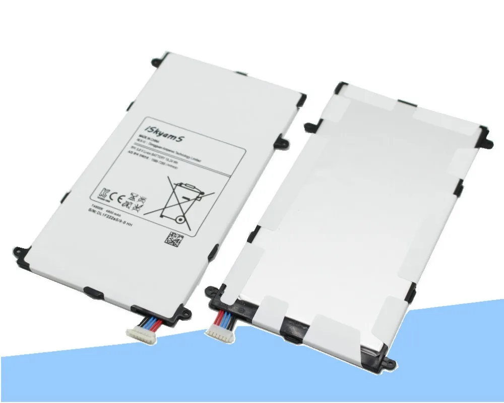 ISkyamS 1x4800 мА/ч T4800E запасная батарея для Samsung Galaxy Tab Tablet Pro 8 4 дюймов "T320 T321 T325 SM-T320
