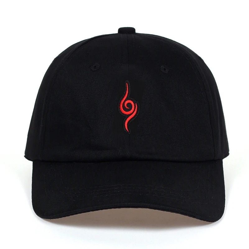 Naruto Anime Dad Hat Cotton Japanese Akatsuki Uchiha Family Logo Embroidery Baseball Caps Black Snapback Hats