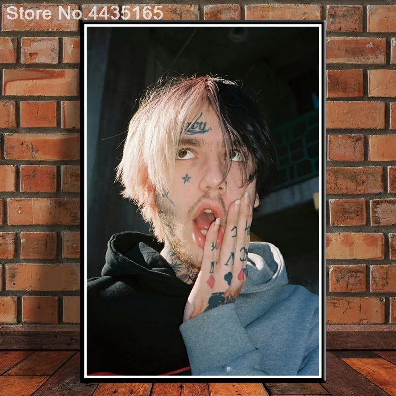 Плакат Lil Peep R.I.P рисование на холсте с изображением музыкальной певицы и звезд