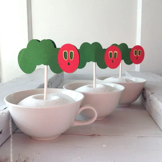 

cute climbing insert Cupcake Toppers wedding birthday bridal baby shower Party food picks free shipping photo booth props