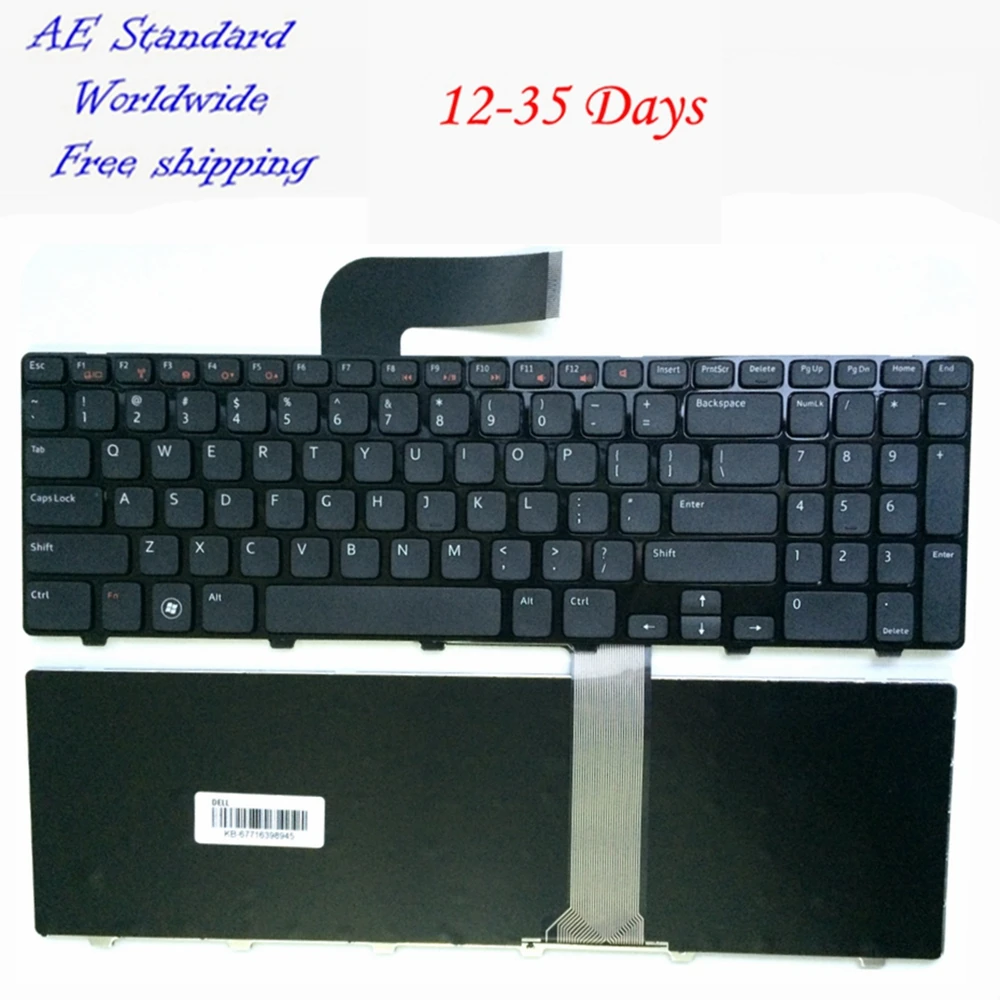Клавиатура для ноутбука США DELL Inspiron N5110 15R Ins15RD 2528 2728 2428 черный новый