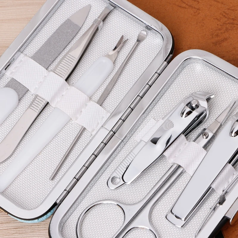 Набор для стрижки ногтей из нержавеющей стали 7 шт. ножницы-пинцет набор