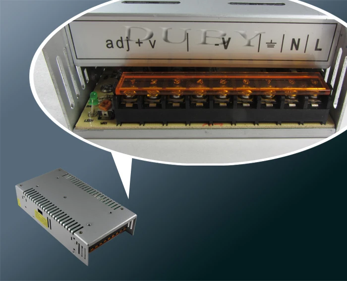 12V 30A 360W Драйвер импульсного источника питания для Светодиодный светильник полосы Дисплей AC100-240V от завода-производителя