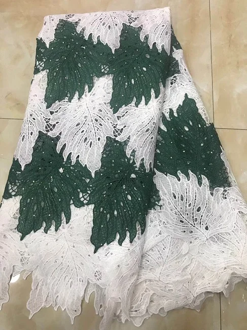 

African Cord Lace For Wedding Dress.High Quality Guipure Lace Fabric With Stones,New Nigerian Lace Fabric Y1109