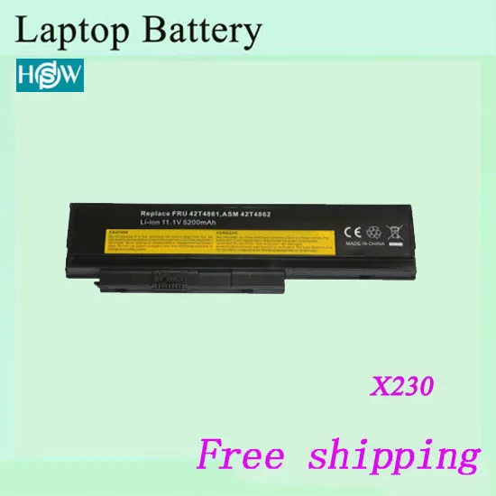 Высокое качество 0A36281 0A36282 0A36283 Аккумулятор для ноутбука LENOVO ThinkPad X220 X230 Тетрадь батареи