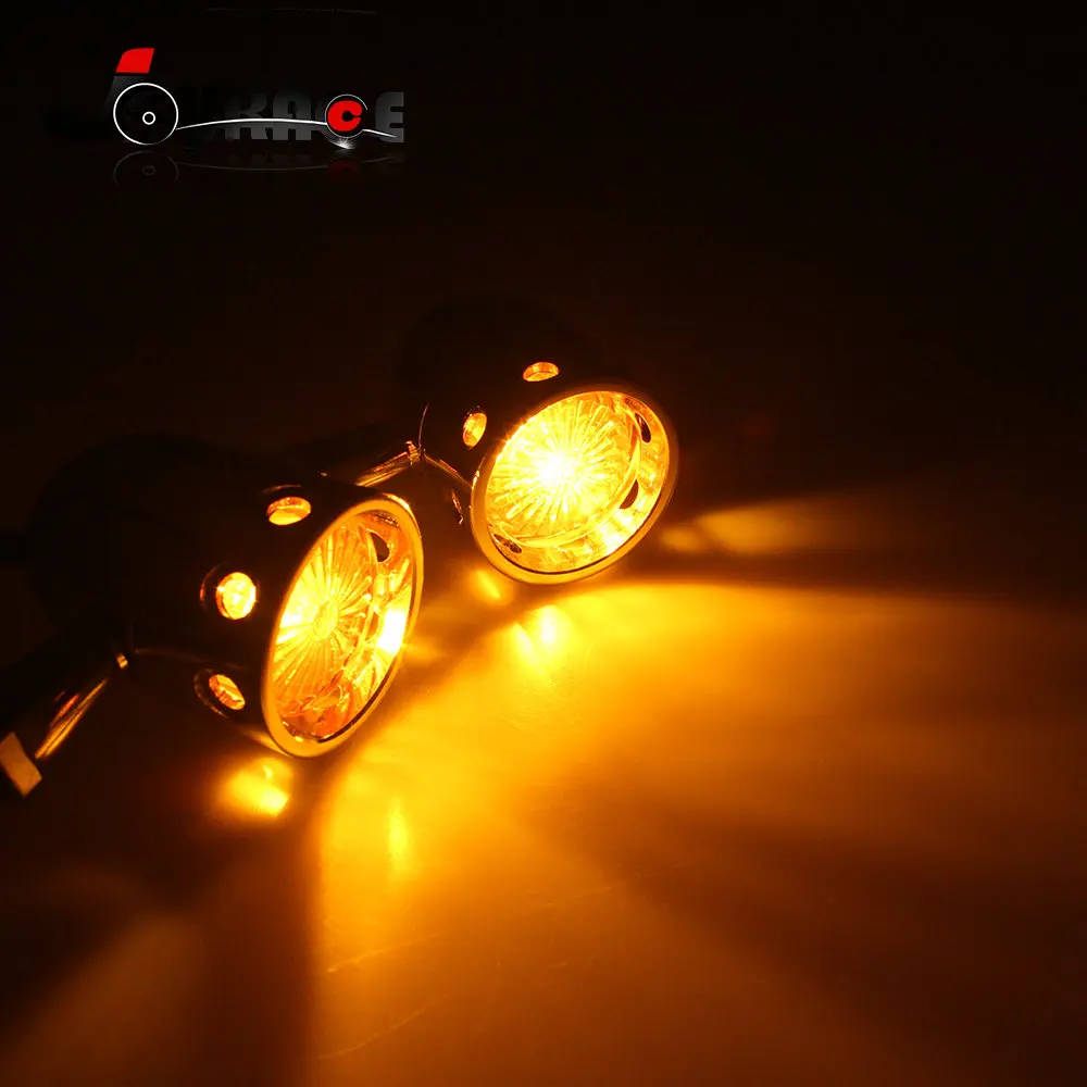 Универсальный мотоцикл ретро Янтарная пуля мигалка указатели поворота световой