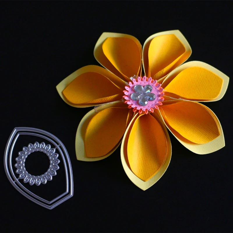 

SCD1135 Flower Metal Cutting Dies For Scrapbooking Stencils DIY Album Cards Decoration Embossing Folder Craft Die Cuts Tools