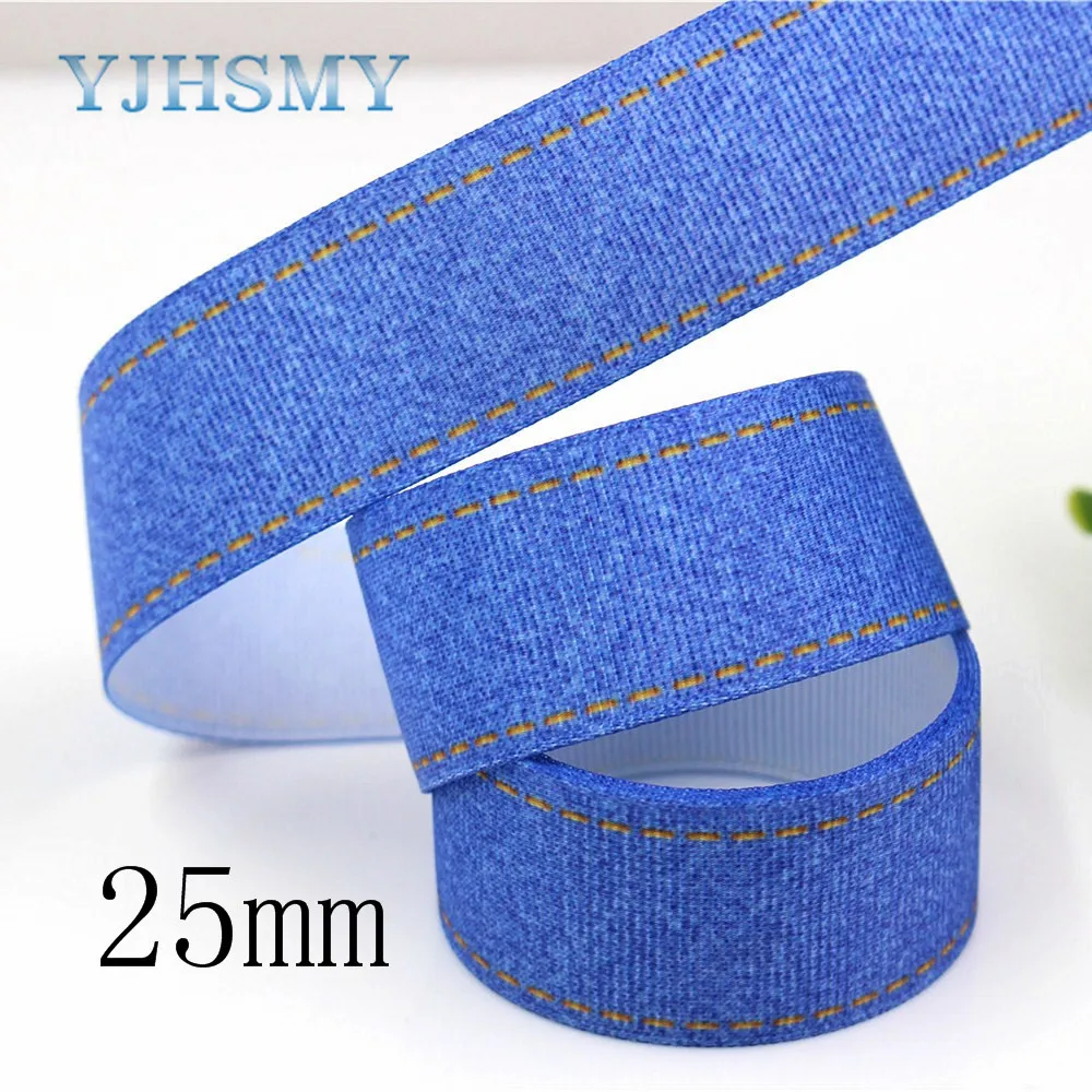 YJHSMY G-18524-298 10 ярдов 10/25/38/75 мм джинсы серии печатные ленты grosgrain DIY аксессуары для
