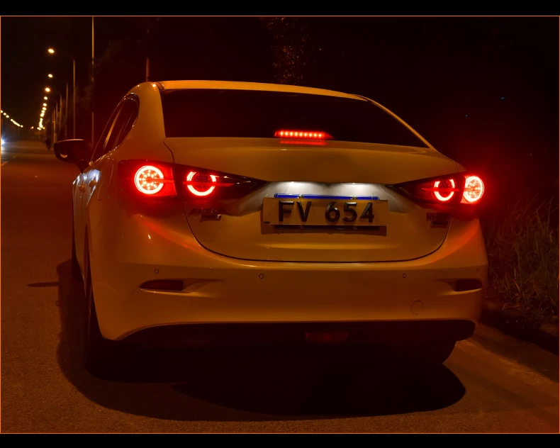 AKD автомобильный Стайлинг для Mazda 3 задние фонари- Мазда 3 Axela светодиодный задний фонарь светодиодный DRL тормозной сигнал заднего хода авто аксессуары
