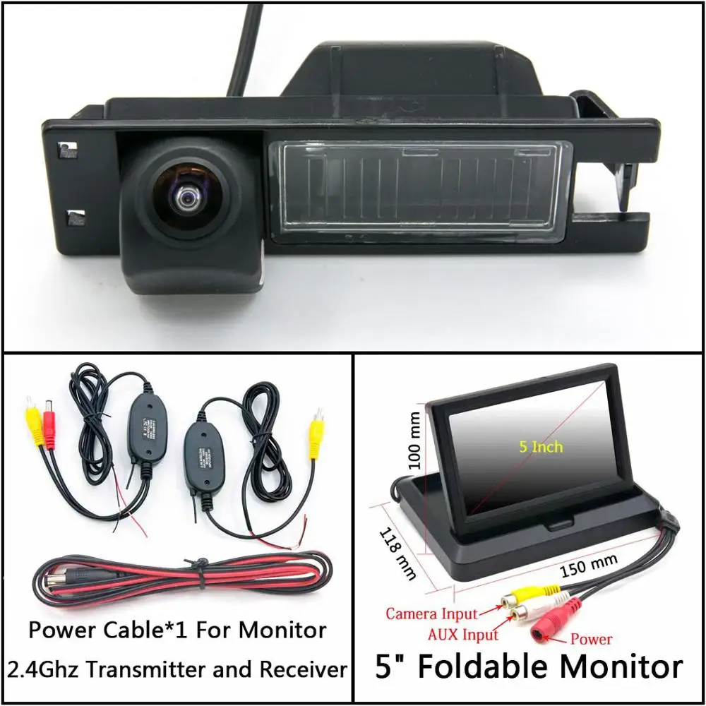 C Wireless 5 inch F 175 градусов HD камера заднего вида для Opel Astra J GTC Astra K GTC 5D Hatch 2009- Ampera 2011- монитор парковки автомобиля - Название цвета: C Wireless 5 inch F
