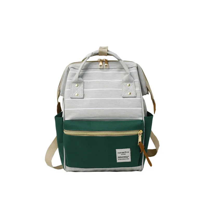 big green Новинка, школьный кожаный женский рюкзак, водонепроницаемый, Mochila, классический, для студентов, рюкзак, школьные сумки для мужчин и женщин, рюкзак для путешествий - Цвет: big green