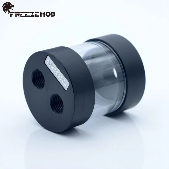 FREEZEMOD промышленный цилиндрический прозрачный бак для воды поликарбоната кислоты и щелочи три отверстия. YSX-6PC