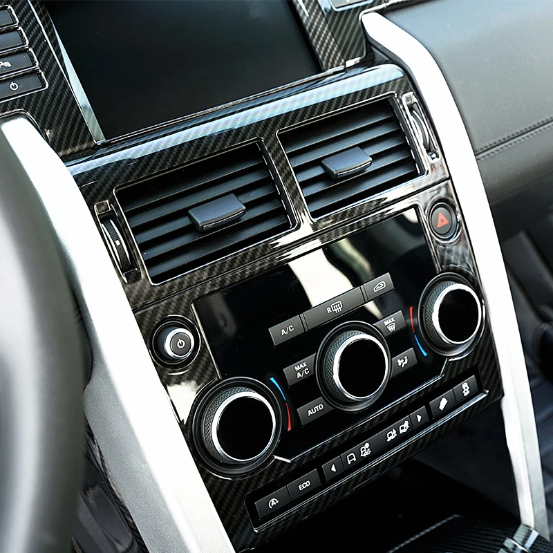 Углеродное волокно для Land Rover Discovery Sport 2015 2016 2017 2018 ABS центральная консоль AC решетка