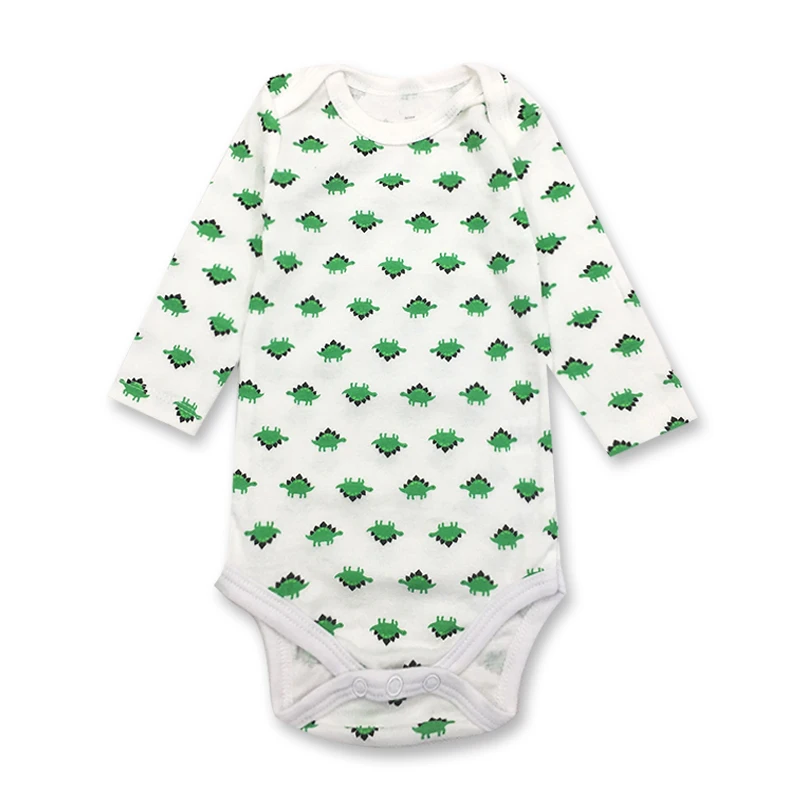 

5Pieces/Lot Baby Rompers Long Sleeved Boys Girls Clothing Triangle Newborn Rompers Cotton 3-24M Baby's Clothes