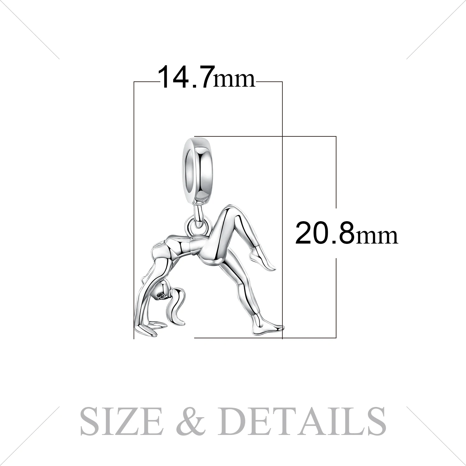 JewelryPalace Dangling Girl 925 Sterling Silver Beads Charms Original For Bracelet original Jewelry Making | Украшения и