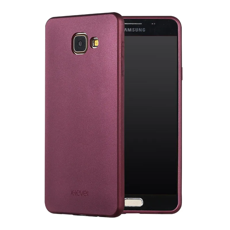 X-Level шелковистый ТПУ чехол для телефона для Samsung Galaxy A5 A520 A520F ультратонкий защитный мягкий чехол - Цвет: Wine Red