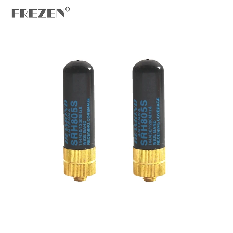 2 шт. SRH805S 5 см короткая антенна SMA Female VHF UHF для BAOFENG UV 5R Kenwood двухсторонняя