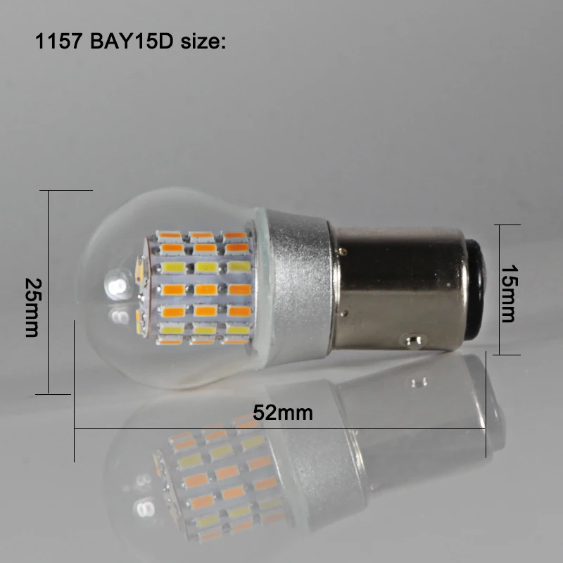 

4X led car light S25 canbus P21/5W 1157 BAY15D 12 volt auto bulbTurn Signal Lamp Light Retrofit External Bulbs 12v Double Color