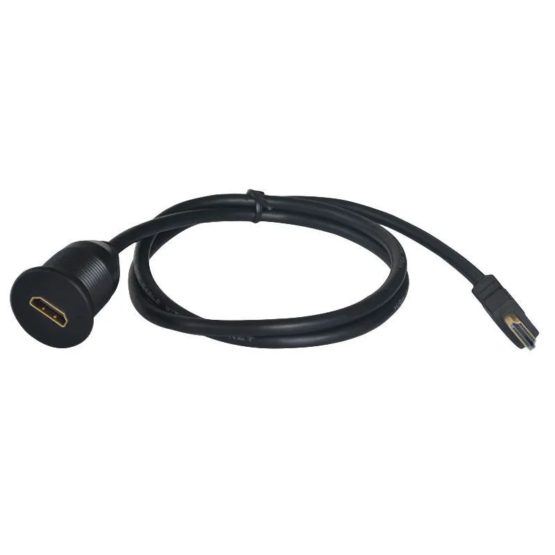 

Панельное крепление водонепроницаемый HDMI-совместимый кабель IP67 аудио и видео разъем системы HDTV для суровых промышленных сред