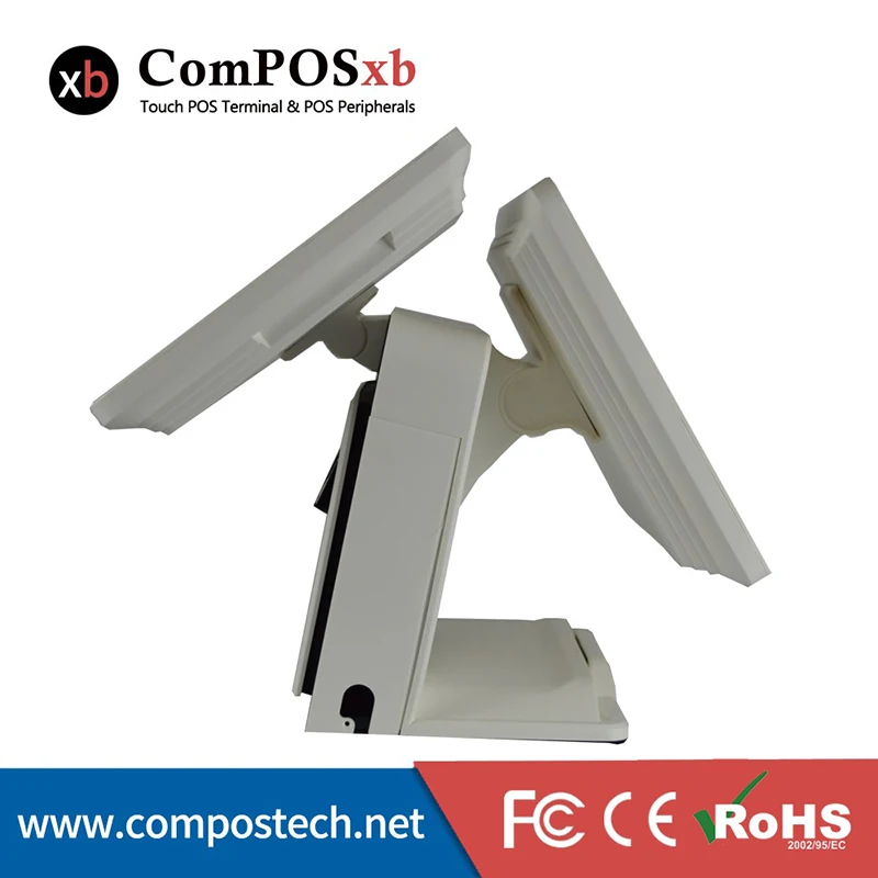 POS1618(D) новый стиль 15 дюймов все в одном двойной сенсорный экран ресторанная