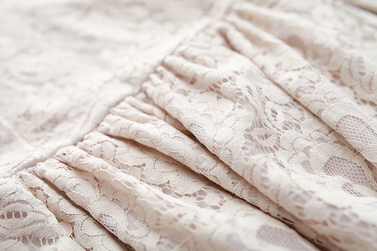 Новинка весны 2017 винтажное вязаное платье с кружевным воротником стойкой и