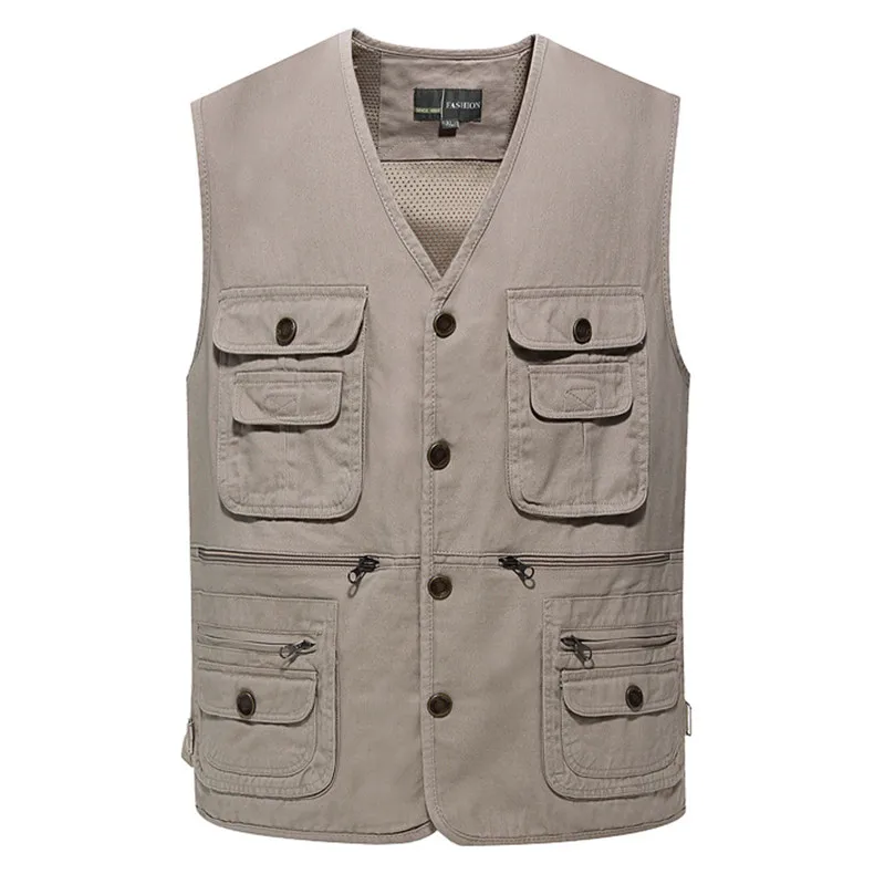 2019 новый мужской повседневный летний хлопковый жилет большого размера без