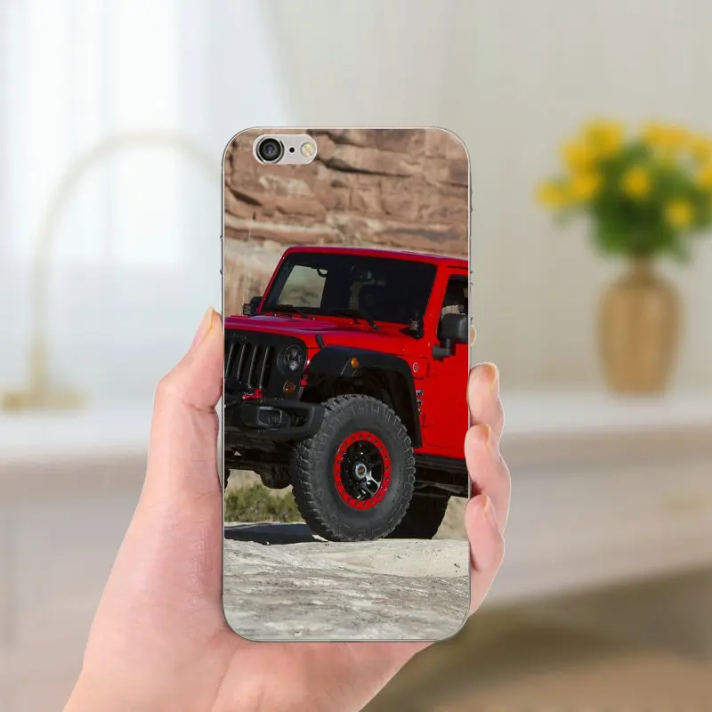 Jeeps Wrangler мягкие чехлы для телефонов из ТПУ iPhone 8 7 6 6S Plus X 5 5S SE 5C Coque Shell Тонкий