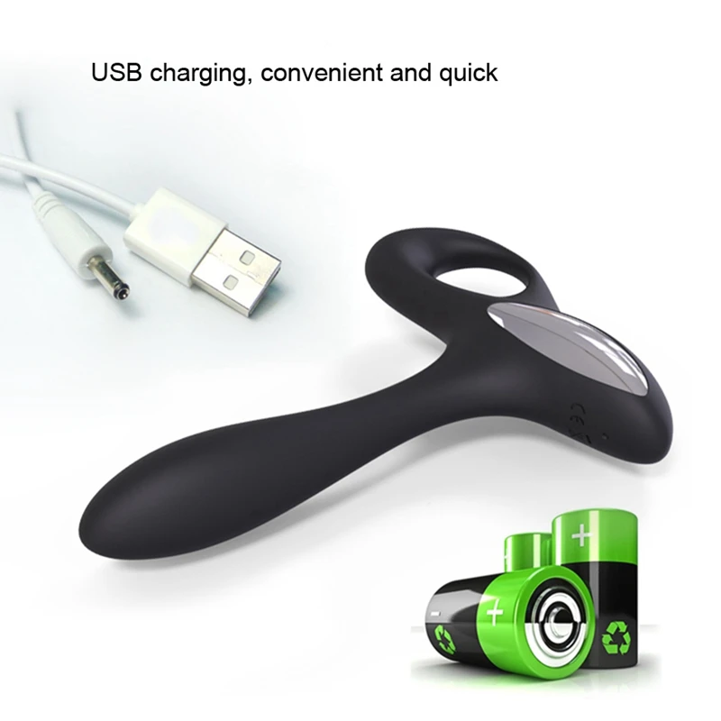 USB перезаряжаемые Анальные вибраторы с пробками мужской массажер простаты Секс